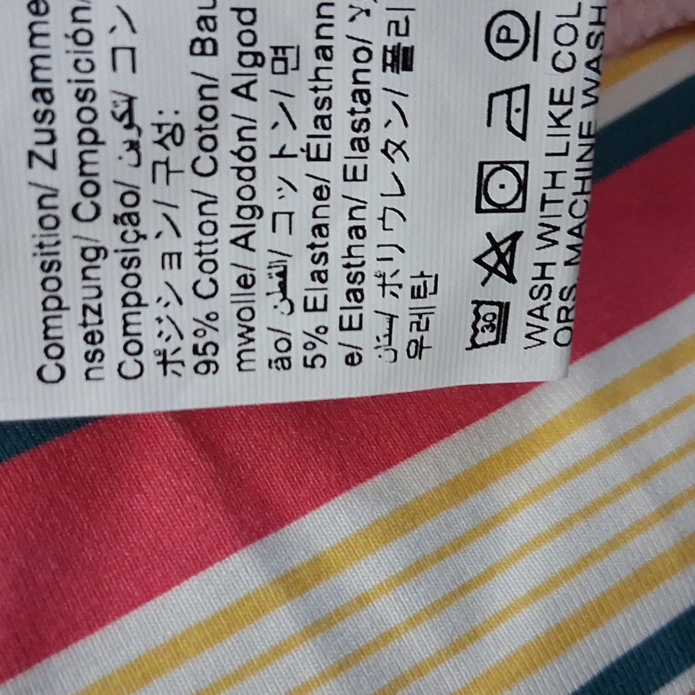 Boho Multicolor Striped Patchwork Long Sleeve Col… - image 4